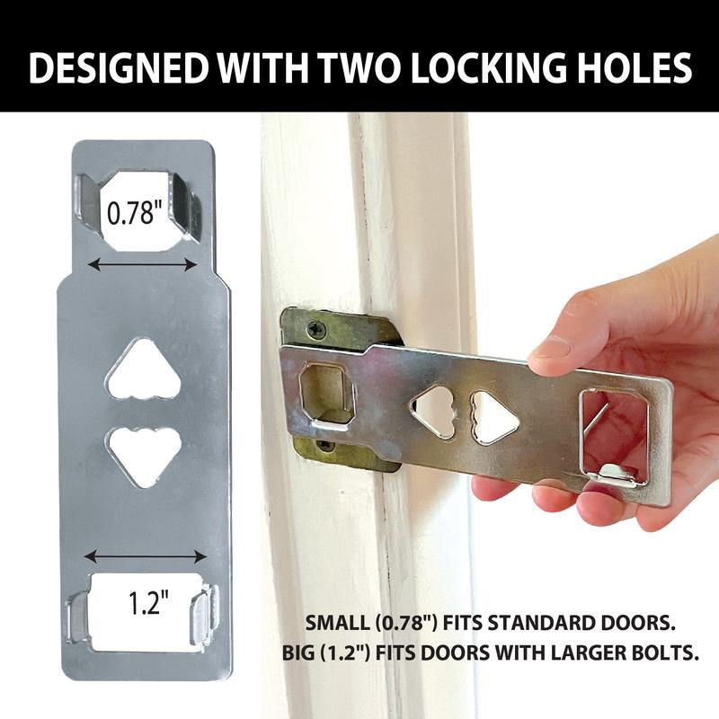 Goldy Lock - Secure Guard 2-in-1 Portable Door Lock & Alarm - Ultimate Home, Travel & Rental Security for Privacy & Entry Prevention