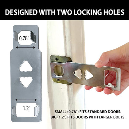 Goldy Lock - Secure Guard 2-in-1 Portable Door Lock & Alarm - Ultimate Home, Travel & Rental Security for Privacy & Entry Prevention