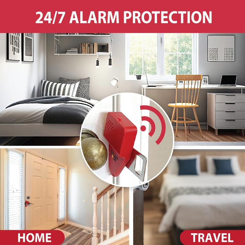 Goldy Lock - Secure Guard 2-in-1 Portable Door Lock & Alarm - Ultimate Home, Travel & Rental Security for Privacy & Entry Prevention