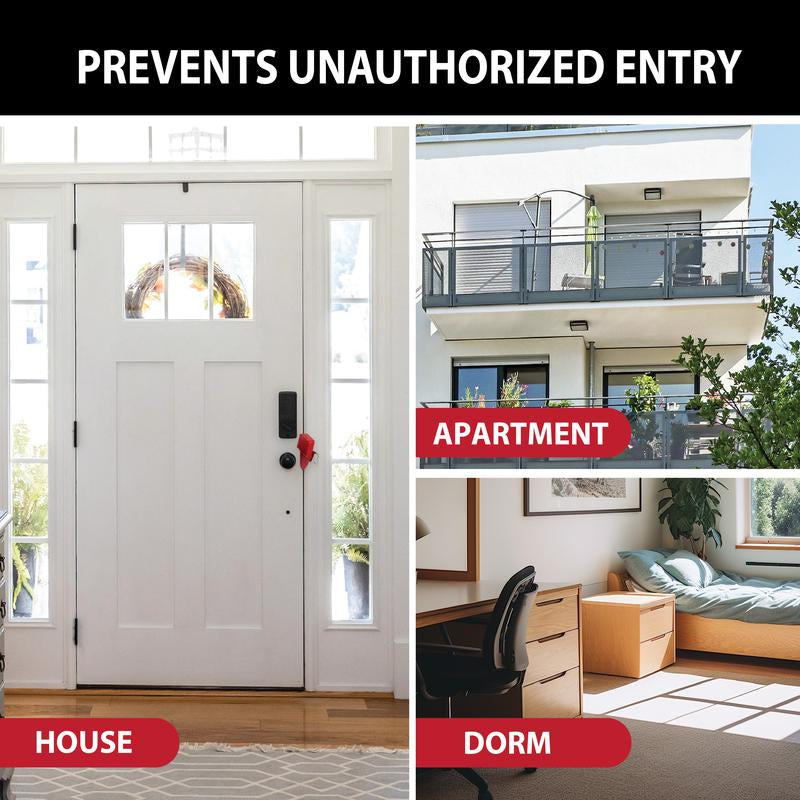 Goldy Lock - Secure Guard 2-in-1 Portable Door Lock & Alarm - Ultimate Home, Travel & Rental Security for Privacy & Entry Prevention