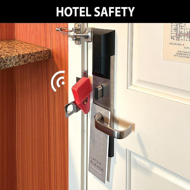 Goldy Lock - Secure Guard 2-in-1 Portable Door Lock & Alarm - Ultimate Home, Travel & Rental Security for Privacy & Entry Prevention